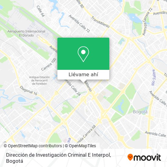 Mapa de Dirección de Investigación Criminal E Interpol