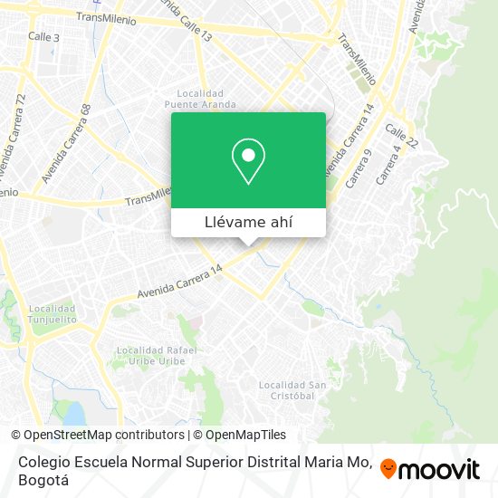 Mapa de Colegio Escuela Normal Superior Distrital Maria Mo