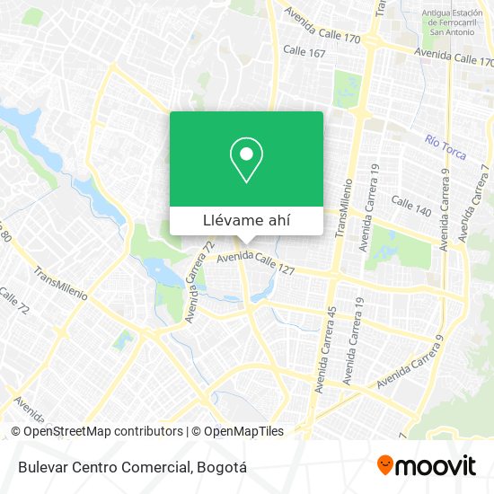 Mapa de Bulevar Centro Comercial