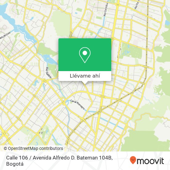 Mapa de Calle 106 / Avenida Alfredo D. Bateman 104B