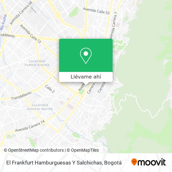 Mapa de El Frankfurt Hamburguesas Y Salchichas