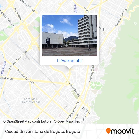 Mapa de Ciudad Universitaria de Bogotá
