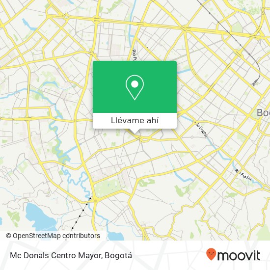 Mapa de Mc Donals Centro Mayor