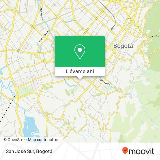 Mapa de San Jose Sur