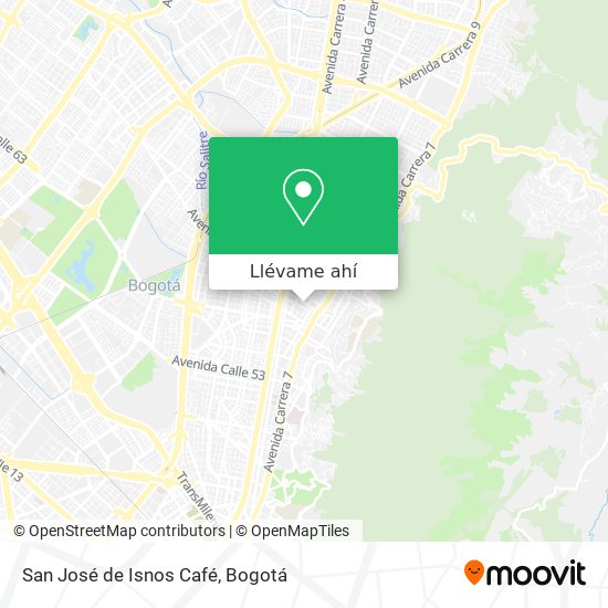 Mapa de San José de Isnos Café
