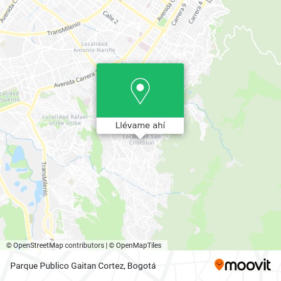 Mapa de Parque Publico Gaitan Cortez