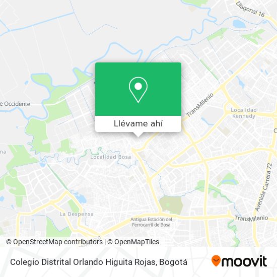 Mapa de Colegio Distrital Orlando Higuita Rojas