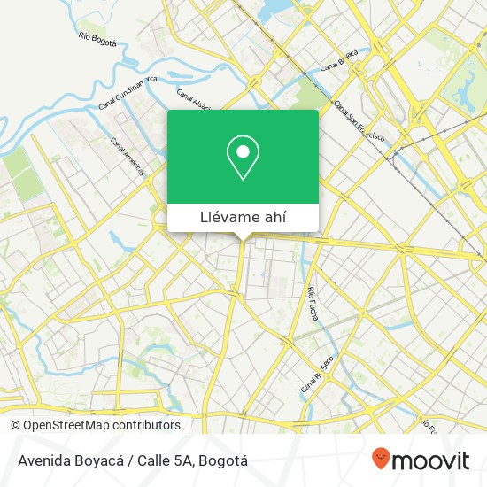 Mapa de Avenida Boyacá / Calle 5A