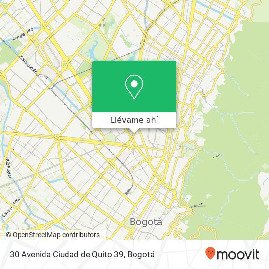 Mapa de 30 Avenida Ciudad de Quito 39