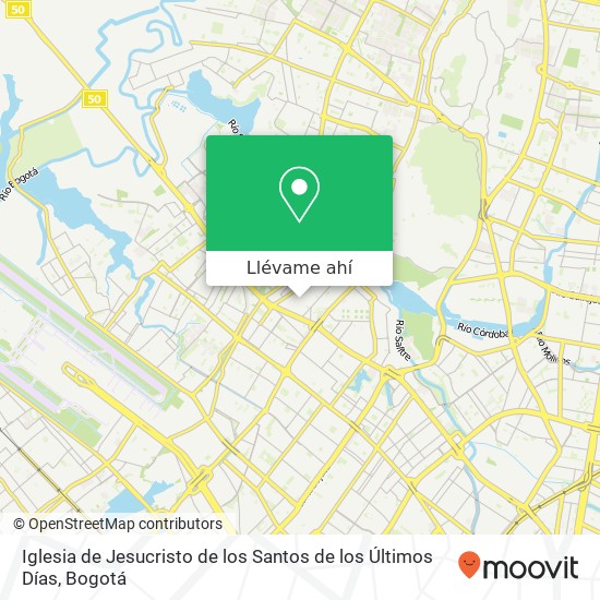 Mapa de Iglesia de Jesucristo de los Santos de los Últimos Días