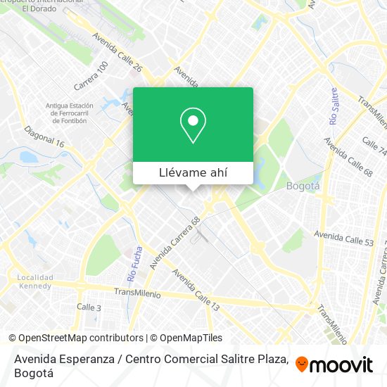 Mapa de Avenida Esperanza / Centro Comercial Salitre Plaza