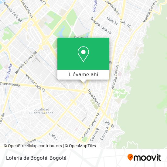 Mapa de Lotería de Bogotá