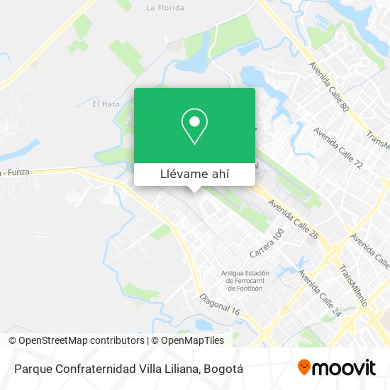 Mapa de Parque Confraternidad Villa Liliana