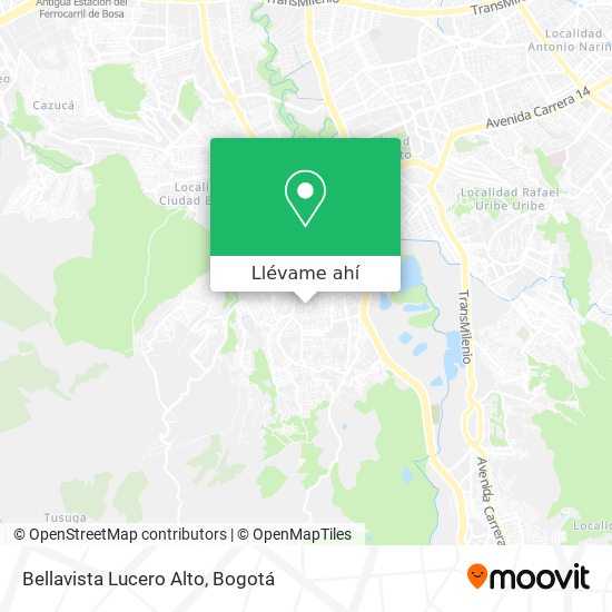 Mapa de Bellavista Lucero Alto