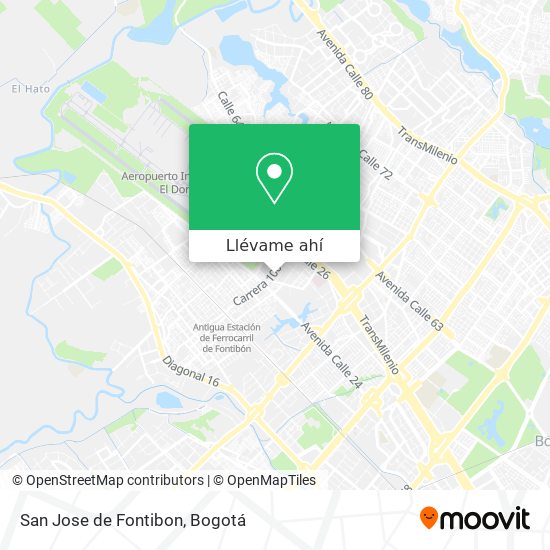 Mapa de San Jose de Fontibon