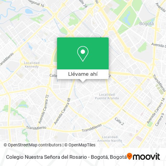 Mapa de Colegio Nuestra Señora del Rosario - Bogotá