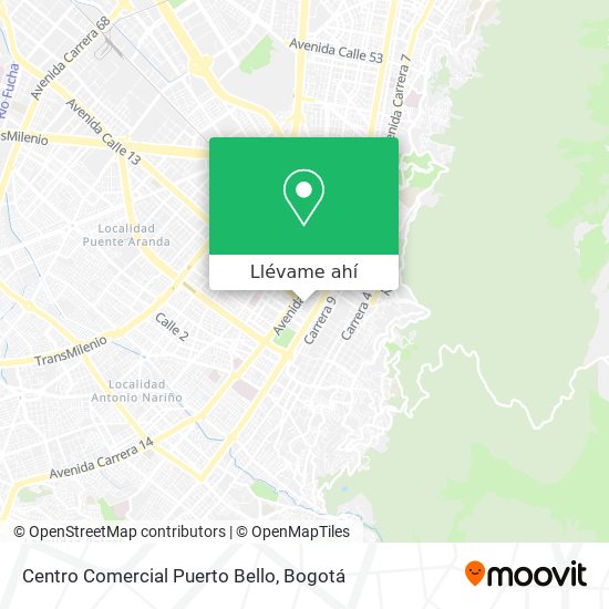 Mapa de Centro Comercial Puerto Bello