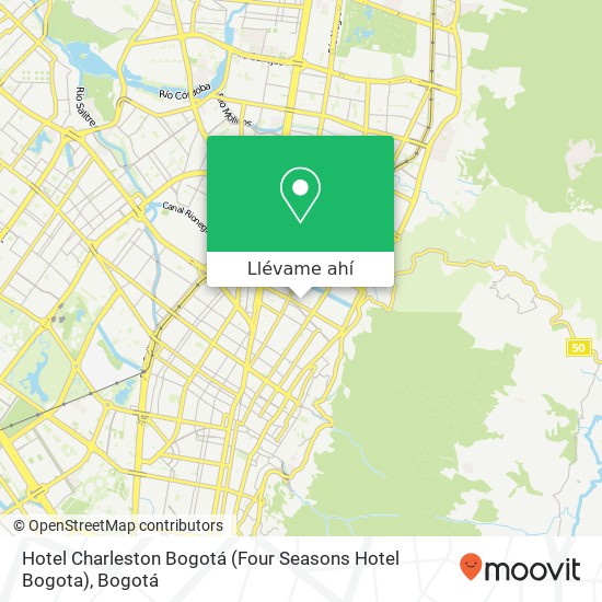 Mapa de Hotel Charleston Bogotá (Four Seasons Hotel Bogota)
