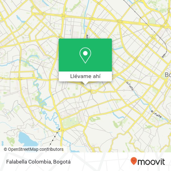 Mapa de Falabella Colombia