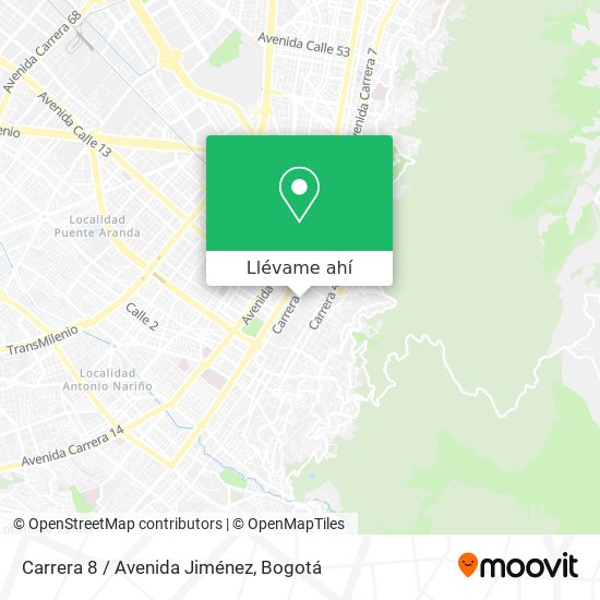 Mapa de Carrera 8 / Avenida Jiménez