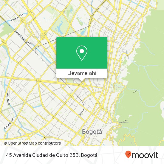 Mapa de 45 Avenida Ciudad de Quito 25B
