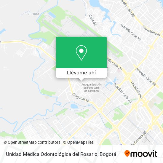 Mapa de Unidad Médica Odontológica del Rosario