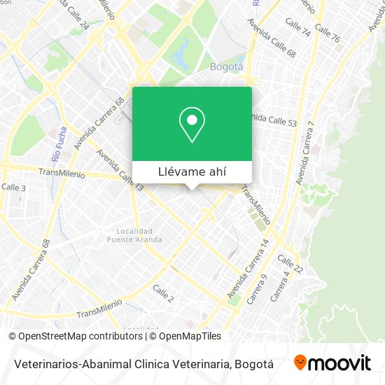 Mapa de Veterinarios-Abanimal Clinica Veterinaria