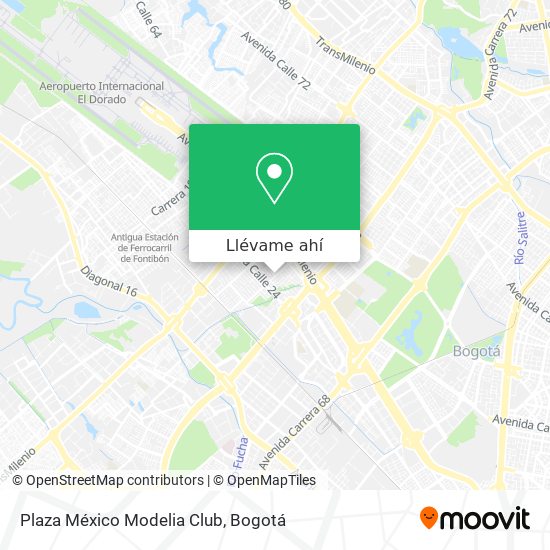 Mapa de Plaza México Modelia Club