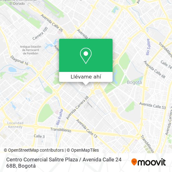 Mapa de Centro Comercial Salitre Plaza / Avenida Calle 24 68B