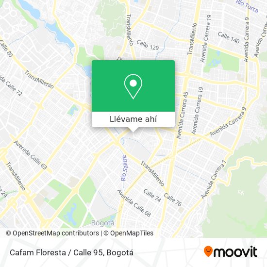 Mapa de Cafam Floresta / Calle 95