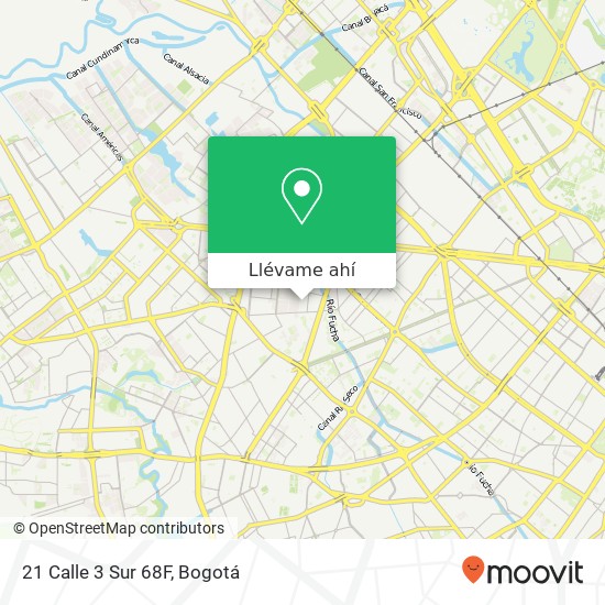 Mapa de 21 Calle 3 Sur 68F