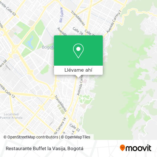 Mapa de Restaurante Buffet la Vasija