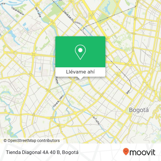 Mapa de Tienda Diagonal 4A 40 B