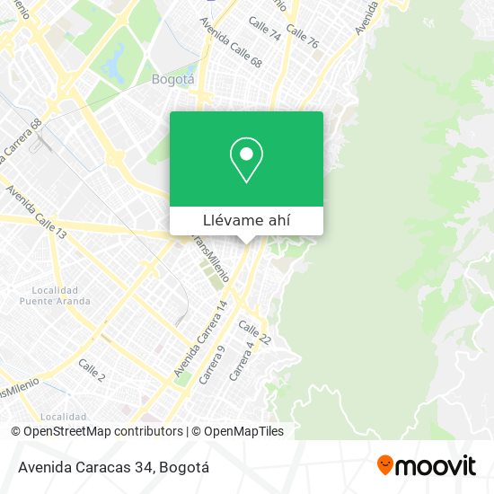 Mapa de Avenida Caracas 34