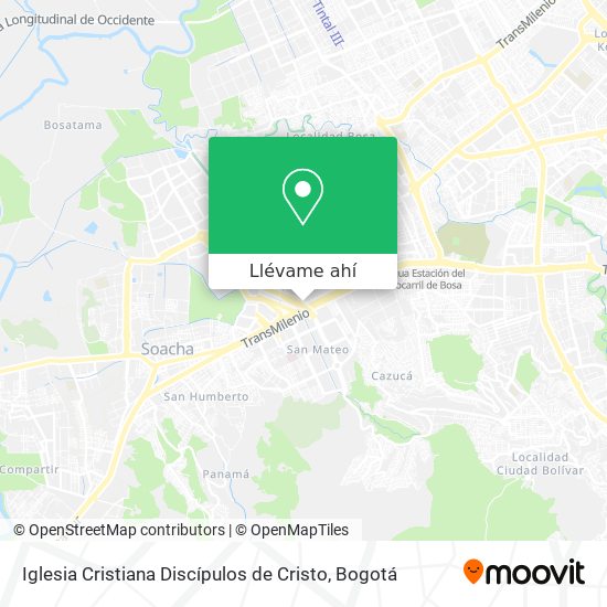Mapa de Iglesia Cristiana Discípulos de Cristo