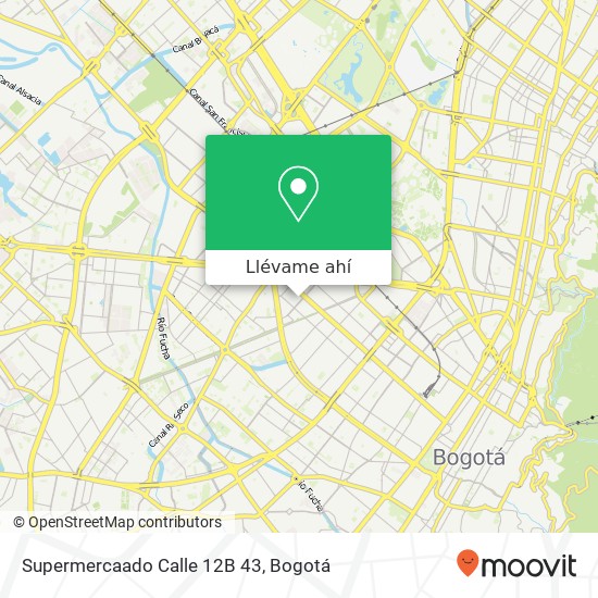 Mapa de Supermercaado Calle 12B 43