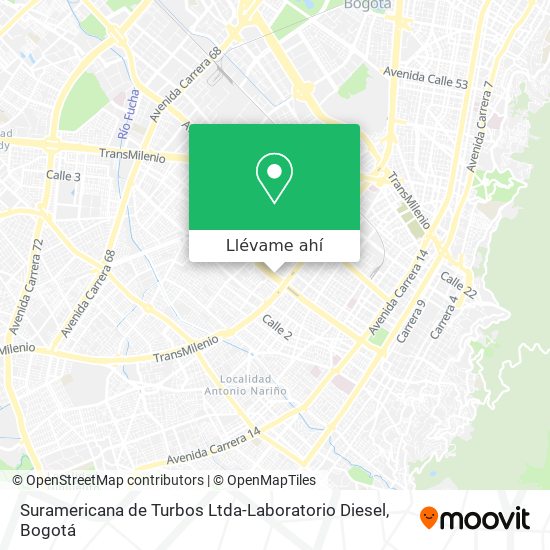 Mapa de Suramericana de Turbos Ltda-Laboratorio Diesel