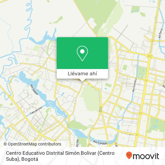 Mapa de Centro Educativo Distrital Simón Bolívar (Centro Suba)