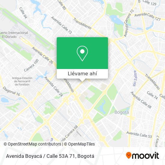 Mapa de Avenida Boyacá / Calle 53A 71