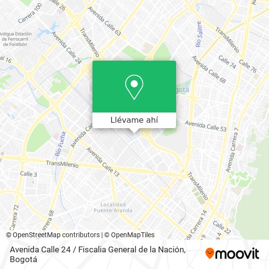 Mapa de Avenida Calle 24 / Fiscalia General de la Nación