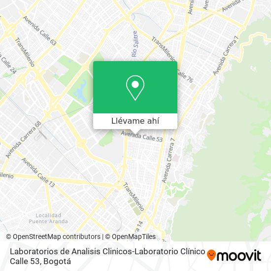 Mapa de Laboratorios de Analisis Clinicos-Laboratorio Clínico Calle 53