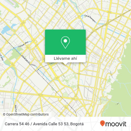 Mapa de Carrera 54 46 / Avenida Calle 53 53