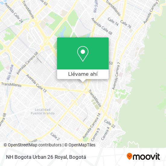Mapa de NH Bogota Urban 26 Royal