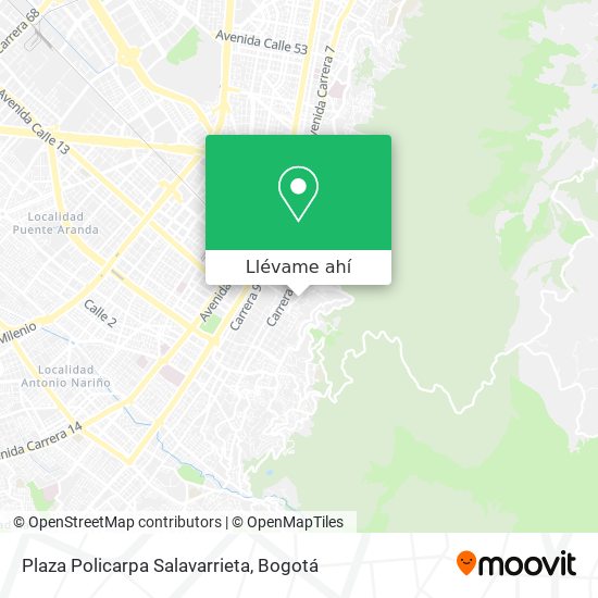 Mapa de Plaza Policarpa Salavarrieta