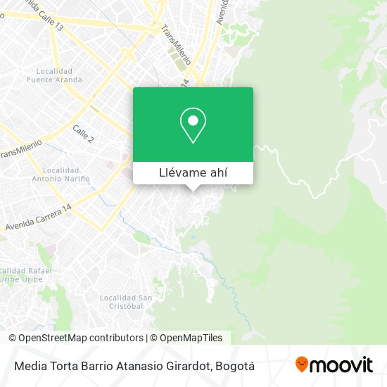 Mapa de Media Torta Barrio Atanasio Girardot