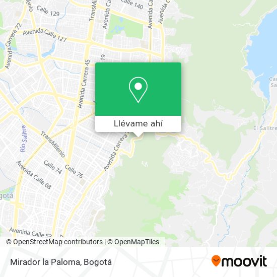Mapa de Mirador la Paloma