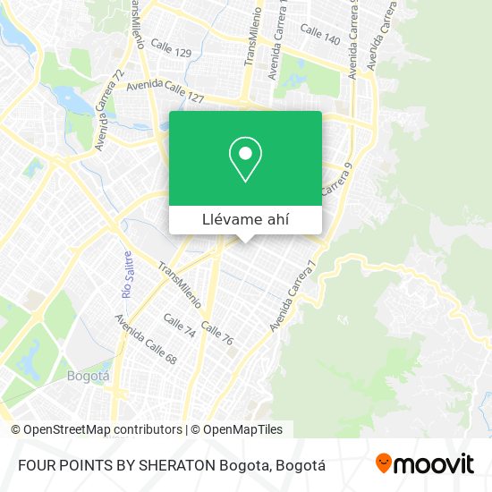 Mapa de FOUR POINTS BY SHERATON Bogota