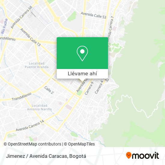 Mapa de Jimenez / Avenida Caracas