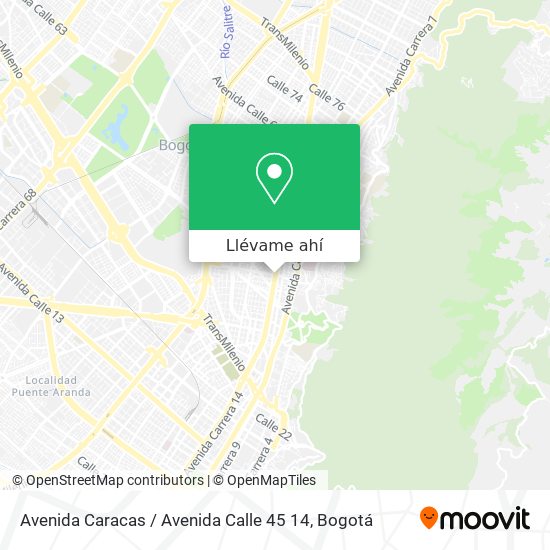 Mapa de Avenida Caracas / Avenida Calle 45 14