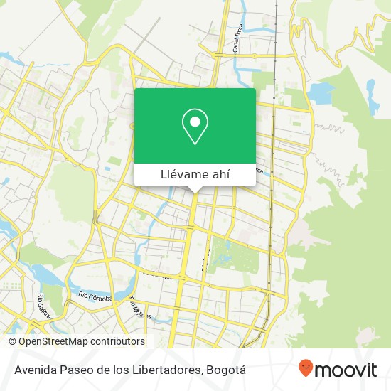 Mapa de Avenida Paseo de los Libertadores